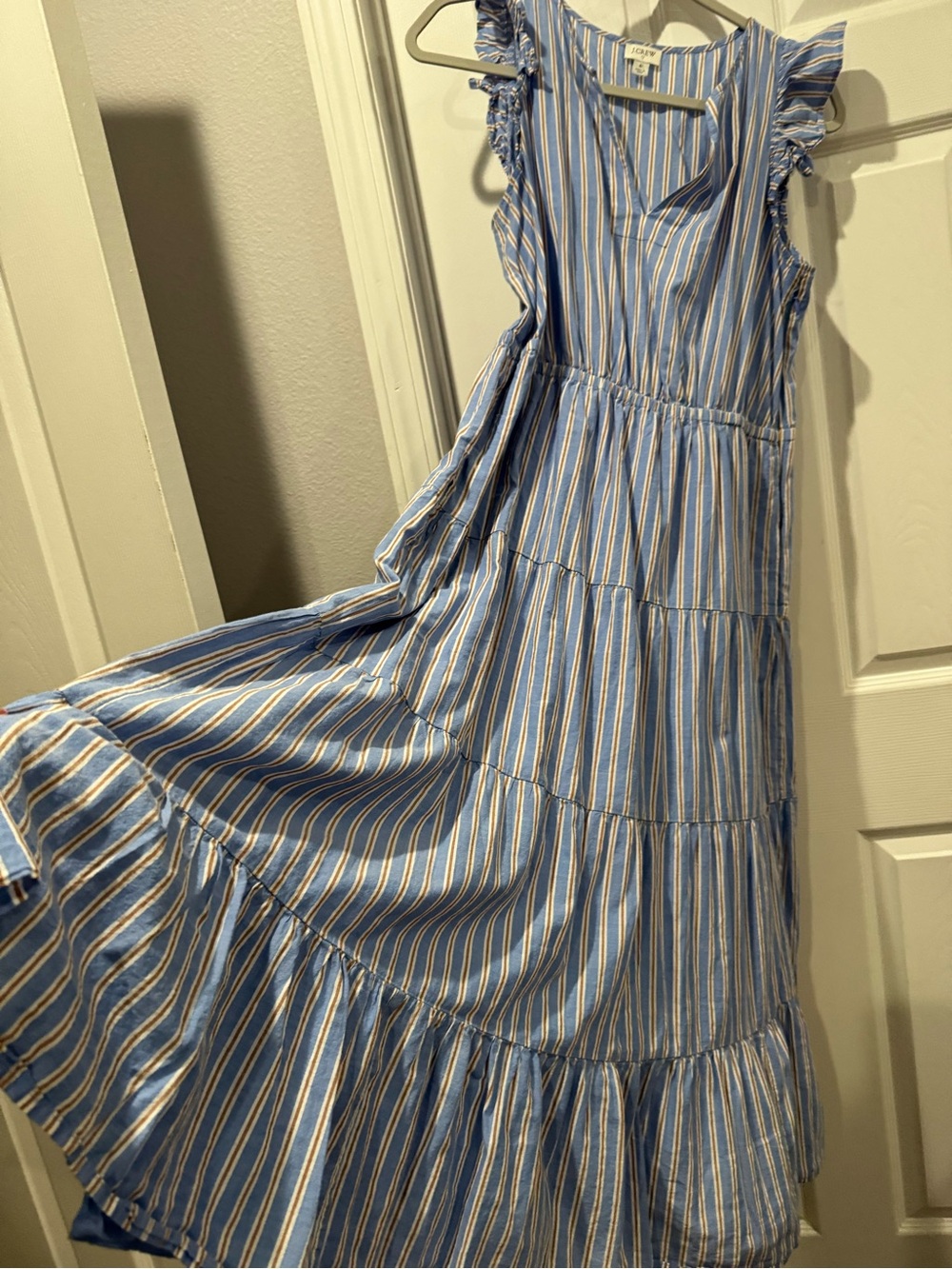 JCrew Tiered Midi Dress - Picture 3 of 5